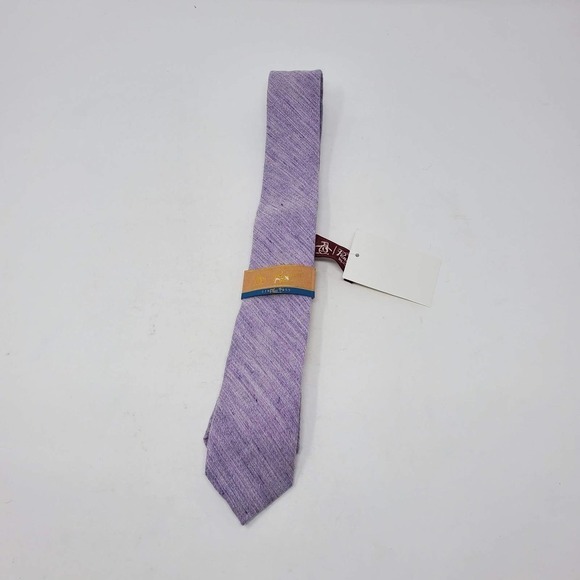 Penguin Lavery Solid Neck Tie in Purple One Size NEW WITH TAGS - Picture 2 of 5